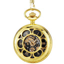 Vintage Bronze Pocket Watch Roman Numeral Skeleton Hand Wind Vintage Bronze Pocket Watch Roman Numeral Skeleton Hand Wind