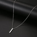Stainless Steel Necklaces Minimalist Four-leaf Clover Pendant Stainless Steel Necklaces Minimalist Four-leaf Clover Pendant