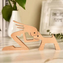 Personalized Hand Carved Dog Family Figurine For Pet Lovers Personalized Hand Carved Dog Family Figurine For Pet Lovers