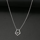 Stainless Steel Necklaces Minimalist Four-leaf Clover Pendant Stainless Steel Necklaces Minimalist Four-leaf Clover Pendant