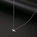 Stainless Steel Necklaces Minimalist Four-leaf Clover Pendant Stainless Steel Necklaces Minimalist Four-leaf Clover Pendant