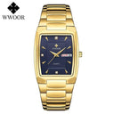 WWOOR Square Luxury Watch Elegant Waterproof Timepiece 50m WWOOR Square Luxury Watch Elegant Waterproof Timepiece 50m