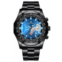Elegant Stainless Steel Watch Modern Men's Waterproof Calendar Elegant Stainless Steel Watch Modern Men's Waterproof Calendar