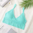 Sleek Seamless V Neck Crop Top Breathable Fitness Outfit Sleek Seamless V Neck Crop Top Breathable Fitness Outfit