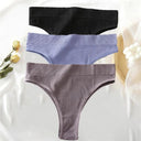 Cotton High-Waisted Thongs Seamless Comfort and Style Set Cotton High-Waisted Thongs Seamless Comfort and Style Set
