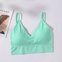 Sleek Seamless V Neck Crop Top Breathable Fitness Outfit Sleek Seamless V Neck Crop Top Breathable Fitness Outfit