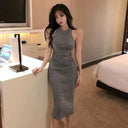 Spring Charm Knit Dress Elegant Fit for Sophisticated Style Spring Charm Knit Dress Elegant Fit for Sophisticated Style