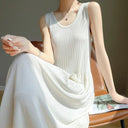 Ice Silk Suspender Skirt: Sophisticated Elegance And Comfort Ice Silk Suspender Skirt: Sophisticated Elegance And Comfort