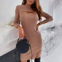 Spring Chic Cut-Out Women's Dress for Party Casual Style Spring Chic Cut-Out Women's Dress for Party Casual Style