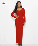 Elegant Bodycon Maxi Dress for Stylish Women Apparel Elegant Bodycon Maxi Dress for Stylish Women Apparel