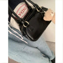 Pink Shell Satchel Stylish Korean Pu Leather Bag Accessories Pink Shell Satchel Stylish Korean Pu Leather Bag Accessories