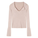 Japanese Style Cotton Long Sleeve Slim Fit Sweater Fall Sophistication Japanese Style Cotton Long Sleeve Slim Fit Sweater Fall Sophistication