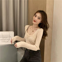 Fashion Staple: Chic Square Collar T-shirt for Trendsetters Fashion Staple: Chic Square Collar T-shirt for Trendsetters