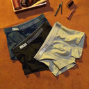 Men's Large Size Mid-Waist Elastic Underwear for Teenagers Men's Large Size Mid-Waist Elastic Underwear for Teenagers