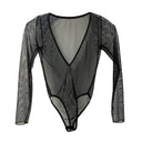 Spring Mesh Lace Tee: Chic Hollow Top For Stylish Comfort Spring Mesh Lace Tee: Chic Hollow Top For Stylish Comfort