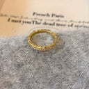 Letter Female Retro Opening Gold Index Finger Ring Zircon Letter Female Retro Opening Gold Index Finger Ring Zircon