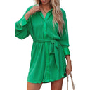 Fall 2024 New Arrival Pure Color Long Sleeves Dress Fall 2024 New Arrival Pure Color Long Sleeves Dress