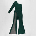 Sultry Sheer One-Shoulder Jumpsuit Elegant Versatile Style Sultry Sheer One-Shoulder Jumpsuit Elegant Versatile Style