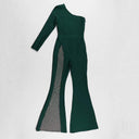 Sultry Sheer One Shoulder Jumpsuit Elegant Versatile Style Sultry Sheer One Shoulder Jumpsuit Elegant Versatile Style