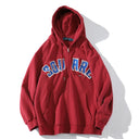 A Square Root Casual Thin Fleece Hoodie Embroidered Design A Square Root Casual Thin Fleece Hoodie Embroidered Design