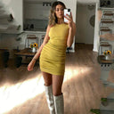 Elegant Mini Dress for Women Chic Club Attire Spring Fashion Elegant Mini Dress for Women Chic Club Attire Spring Fashion
