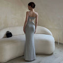 Fancy Butterfly Backless Slip Dress Summer Slim Fit Fancy Butterfly Backless Slip Dress Summer Slim Fit
