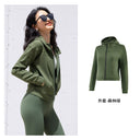 Yoyoplus Slim Looking Loose Long Sleeve Hooded Jacket for Women Yoyoplus Slim Looking Loose Long Sleeve Hooded Jacket for Women
