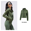 Yoyoplus Slim Loose Long Sleeve Hooded Jacket For Women Yoyoplus Slim Loose Long Sleeve Hooded Jacket For Women