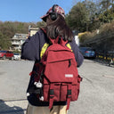 Campus Chic Waterproof Schoolbag Stylish Storage Solution Campus Chic Waterproof Schoolbag Stylish Storage Solution