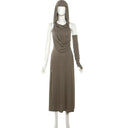 Spicy Chic Dark Wind Pleated Dress Summer Sophistication Spicy Chic Dark Wind Pleated Dress Summer Sophistication