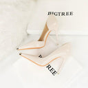 Cut Out High Heels Trendy Patent Leather Shoes for Women Cut Out High Heels Trendy Patent Leather Shoes for Women