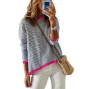 Fall and Winter Pure Cotton Fashion Drop-Shoulder Sweater Fall and Winter Pure Cotton Fashion Drop-Shoulder Sweater