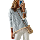 Fall and Winter Pure Cotton Fashion Drop-Shoulder Sweater Fall and Winter Pure Cotton Fashion Drop-Shoulder Sweater