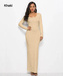 Elegant Bodycon Maxi Dress for Stylish Women Apparel Elegant Bodycon Maxi Dress for Stylish Women Apparel