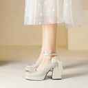 Fairy Satin Strap Retro High Heels Magical Elegance Style Fairy Satin Strap Retro High Heels Magical Elegance Style