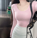 Jamais Creamy Feel Long-Sleeve Top Sustainable Chic Blouse Jamais Creamy Feel Long-Sleeve Top Sustainable Chic Blouse