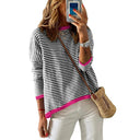 Fall and Winter Pure Cotton Fashion Drop-Shoulder Sweater Fall and Winter Pure Cotton Fashion Drop-Shoulder Sweater