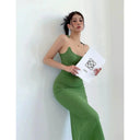Invisible Fishing Line Summer Sling Dress Sultry Elegance Invisible Fishing Line Summer Sling Dress Sultry Elegance