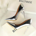 Bright Leather High Heels European Style Shoes Elegant Glamorous Bright Leather High Heels European Style Shoes Elegant Glamorous
