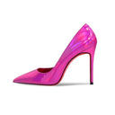 Rose Red Laser Mirror High Heels Patent Leather Footwear Rose Red Laser Mirror High Heels Patent Leather Footwear