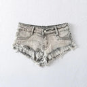 Sizzling Denim Shorts for Edgy Street Style Trend Women Sizzling Denim Shorts for Edgy Street Style Trend Women