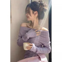 Elegant Off-Shoulder Blouse: Versatile Style for Women Elegant Off-Shoulder Blouse: Versatile Style for Women