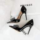 European American High Heels Patent Leather Pumps for Elegance European American High Heels Patent Leather Pumps for Elegance