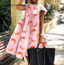 Floral Print Party Dress Elegant Summer Fashion Look Floral Print Party Dress Elegant Summer Fashion Look