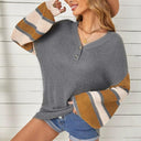 Fashion Loose Plus Size Autumn and Winter V-neck Sweater Fashion Loose Plus Size Autumn and Winter V-neck Sweater