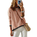 Fall and Winter Pure Cotton Fashion Drop-Shoulder Sweater Fall and Winter Pure Cotton Fashion Drop-Shoulder Sweater