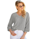 2024 Fashion Women's Pullover Arm Patchwork Cut Out Knitwear 2024 Fashion Women's Pullover Arm Patchwork Cut Out Knitwear