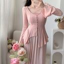 Palace Retro Trumpet Sleeve Cardigan Elegant Fusion Fashion Palace Retro Trumpet Sleeve Cardigan Elegant Fusion Fashion