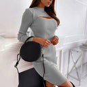 Spring Chic Cut-Out Women's Dress for Party Casual Style Spring Chic Cut-Out Women's Dress for Party Casual Style