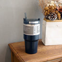 Large Capacity Stainless Steel Thermos Cup With Straw Coffee Large Capacity Stainless Steel Thermos Cup With Straw Coffee